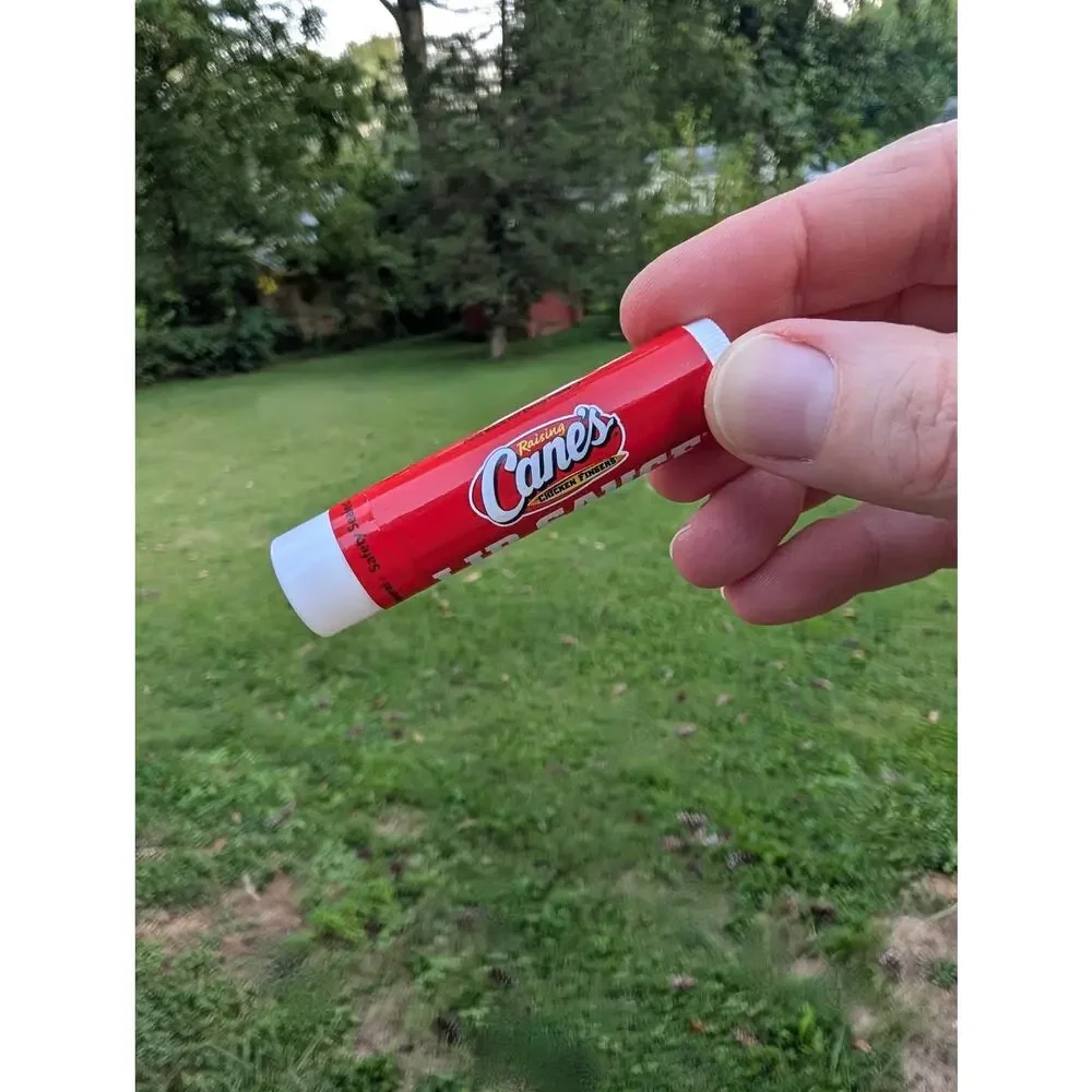 Brand New Raising Cane's LIP SAUCE spf 15 lip balm - bundle of 5 (five)